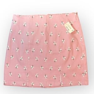 Aeropostale Floral Pink Mini Skirt